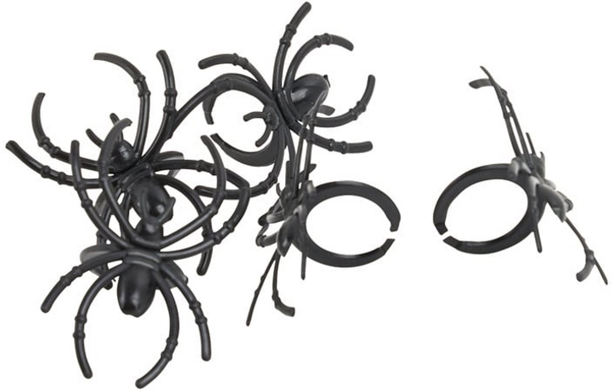 Zwarte Spinnetjes – 48 Stuks | Perfect voor Halloween & Decoratie! | ca.4cm